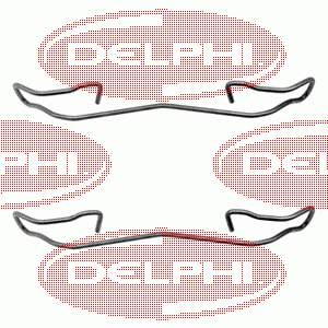 Kit de reparação dos freios dianteiros LX0167 Delphi