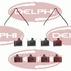 LX0229 Delphi kit de reparação das sapatas do freio