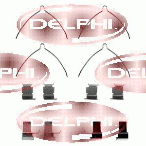 LX0258 Delphi kit de reparação das sapatas do freio