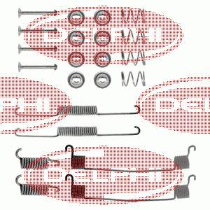 Kit de montagem das sapatas traseiras de tambor para Volvo 340/360 (343, 345)