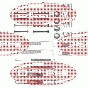 Kit de montagem das sapatas traseiras de tambor para Audi A2 (8Z0)