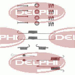 LY1039 Delphi монтажный комплект задних барабанных колодок
