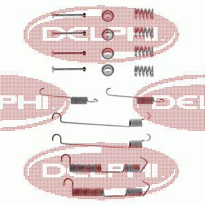 LY1054 Delphi kit de reparação das sapatas do freio