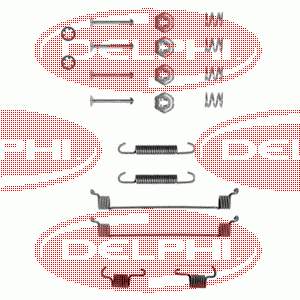 LY1055 Delphi kit de montagem das sapatas traseiras de tambor