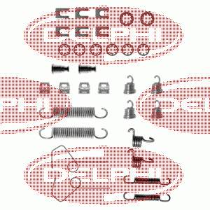 Монтажный комплект задних барабанных колодок LY1123 Delphi