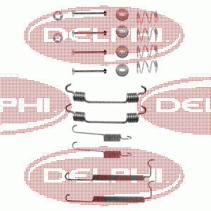 LY1134 Delphi монтажный комплект задних барабанных колодок