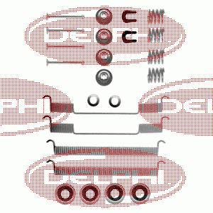 Монтажный комплект задних барабанных колодок 1050543 Quick Brake