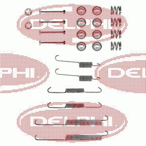 Kit de montagem das sapatas traseiras de tambor para Peugeot 206 (2A/C)