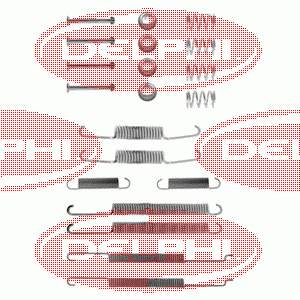 LY1206 Delphi монтажный комплект задних барабанных колодок