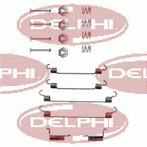 Kit de montagem das sapatas traseiras de tambor para Nissan Primera (P10)