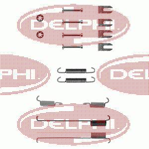 LY1214 Delphi kit de reparação das sapatas do freio