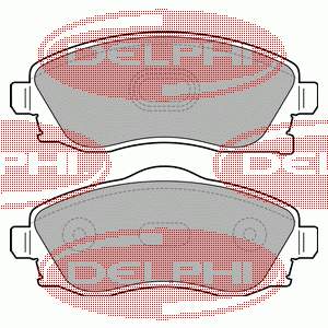 LP1676 Delphi sapatas do freio dianteiras de disco