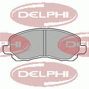 LP1684 Delphi sapatas do freio dianteiras de disco