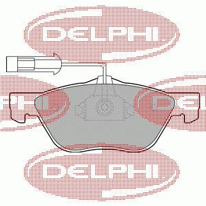 LP1686 Delphi sapatas do freio dianteiras de disco