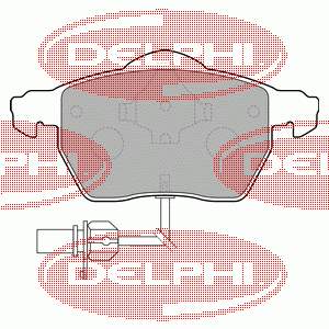 LP1687 Delphi sapatas do freio dianteiras de disco