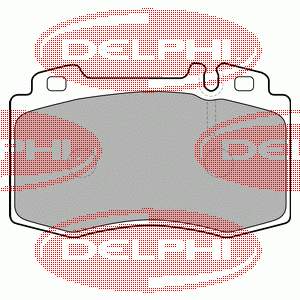 LP1688 Delphi sapatas do freio dianteiras de disco