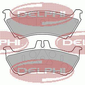 LP1692 Delphi sapatas do freio traseiras de disco