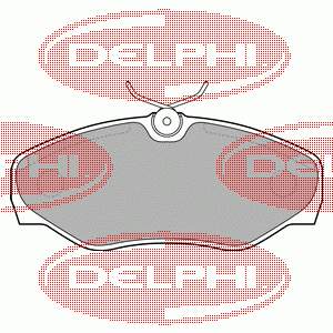 LP1695 Delphi sapatas do freio dianteiras de disco
