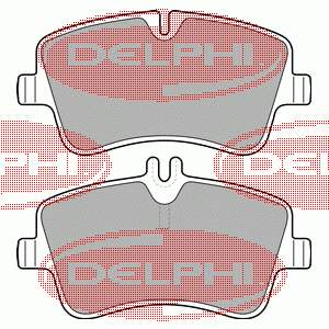 Передние тормозные колодки LP1696 Delphi