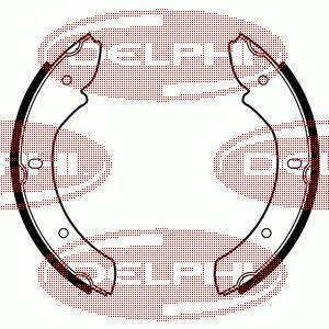 LS1866 Delphi Барабанные тормозные колодки