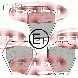 LP1703 Delphi sapatas do freio dianteiras de disco