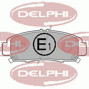 LP1704 Delphi sapatas do freio dianteiras de disco