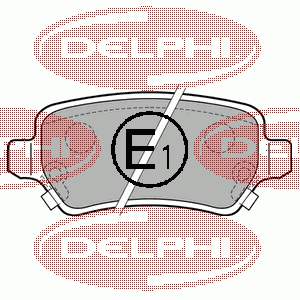 LP1717 Delphi Колодки тормозные дисковые комплект