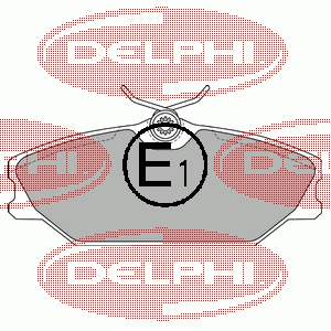 LP1744 Delphi колодки тормозные передние дисковые