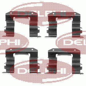 Kit de molas de fixação de sapatas de disco dianteiras para Nissan Prairie (M11)