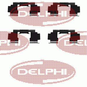 LX0301 Delphi kit de molas de fixação de sapatas de disco dianteiras