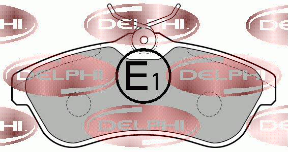 Колодки Delphi LP1715 цена, от 26.74 USD