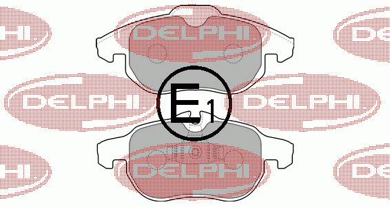 Передние тормозные колодки LP1723 Delphi