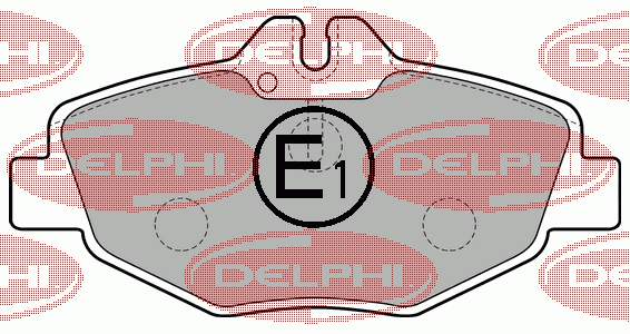 LP1791 Delphi sapatas do freio dianteiras de disco