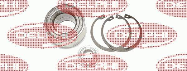BK1077 Delphi rolamento de cubo dianteiro