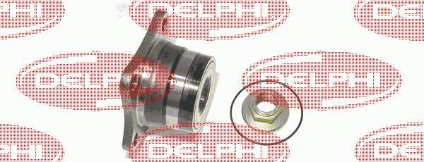 BK1212 Delphi rolamento de cubo traseiro