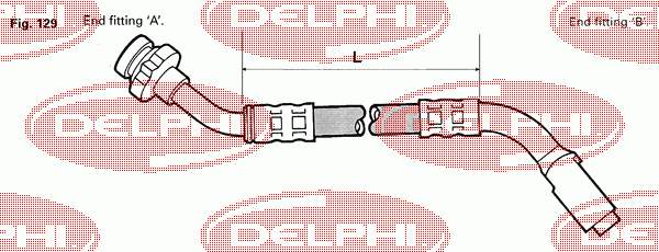 Шланг тормозной передний левый LH0153 Delphi