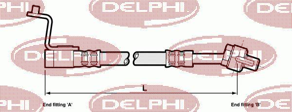 LH6029 Delphi шланг тормозной передний правый