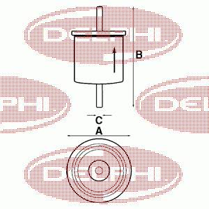 FF0035 Delphi топливный фильтр
