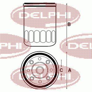 HDF495 Delphi filtro de combustível