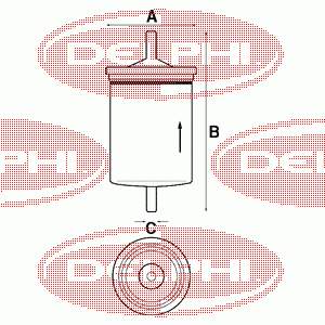 Топливный фильтр FF0137 Delphi