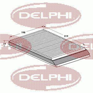 TSP0325007 Delphi фильтр салона