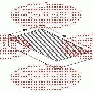 TSP0325009 Delphi filtro de salão