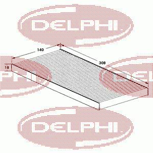 TSP0325010 Delphi filtro de salão