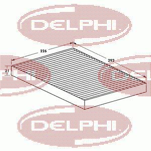 TSP0325014 Delphi filtro de salão