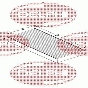 TSP0325026 Delphi filtro de salão
