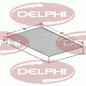 TSP0325034 Delphi фильтр салона