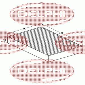 TSP0325040 Delphi filtro de salão