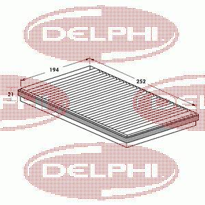 TSP0325072 Delphi filtro de salão