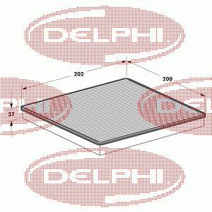 TSP0325080 Delphi filtro de salão