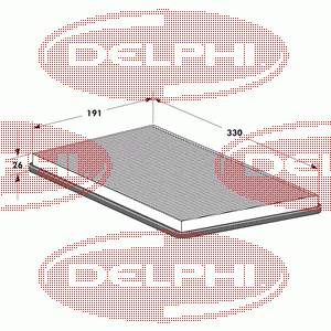 TSP0325083 Delphi filtro de combustível